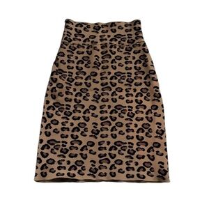 BCBG MaxAzria Bandage Leopard Print Skirt
Size Small